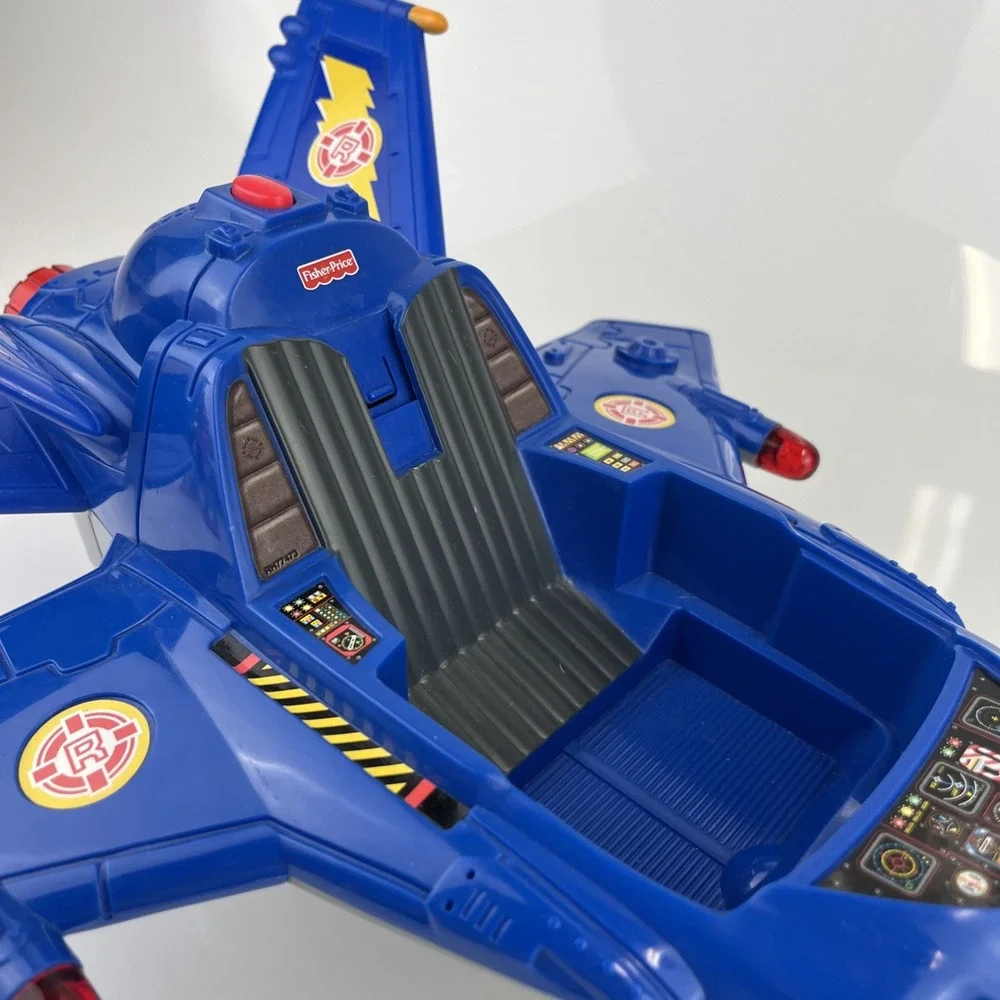 Vtg Rescue Heroes Jet Gift Set Fisher Price 1999‎ Voice Tech (Missing Piece)
